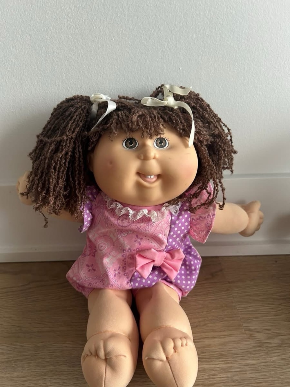 Vintage  cabbage Patch Kids Doll Yarn Hair Soft Body 90s Plush Toy Girl